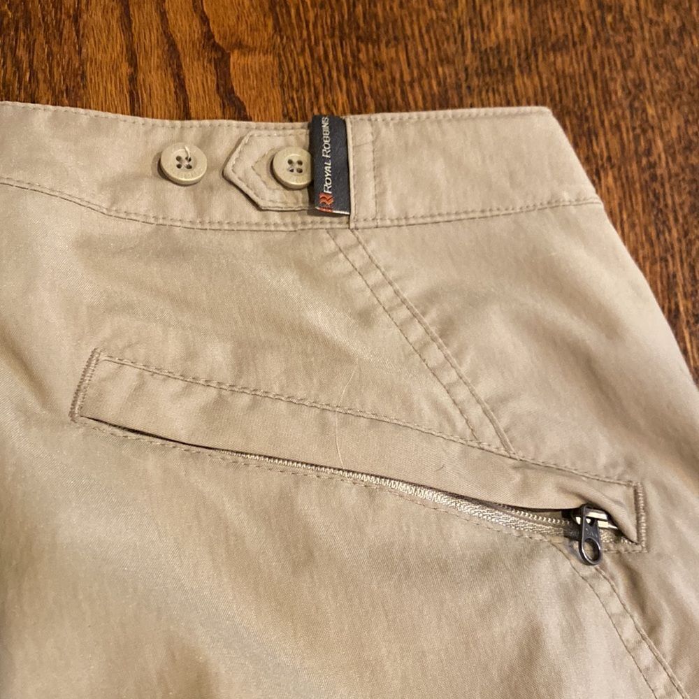 Royal Robbins 6 Short Length Hiker Pant Lightweight Zipper Pockets, Hidden Belt - Picture 6 of 9